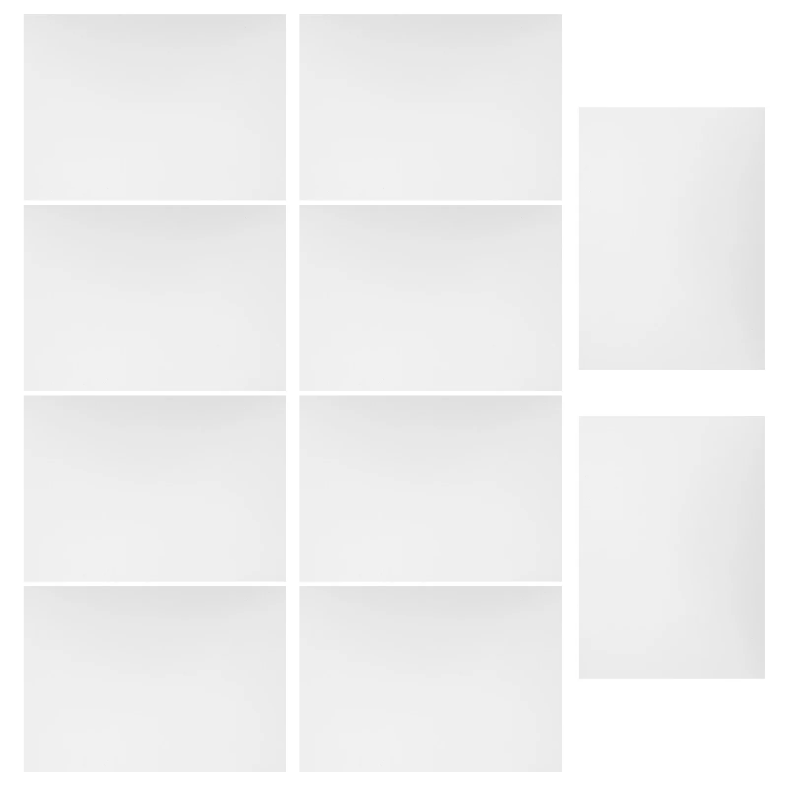 

10Pcs Frosted PVC Sheet Rigid Thin Wear-Resistant for DIY Crafts Home Decor Photo Frames Card Protectors Inserts