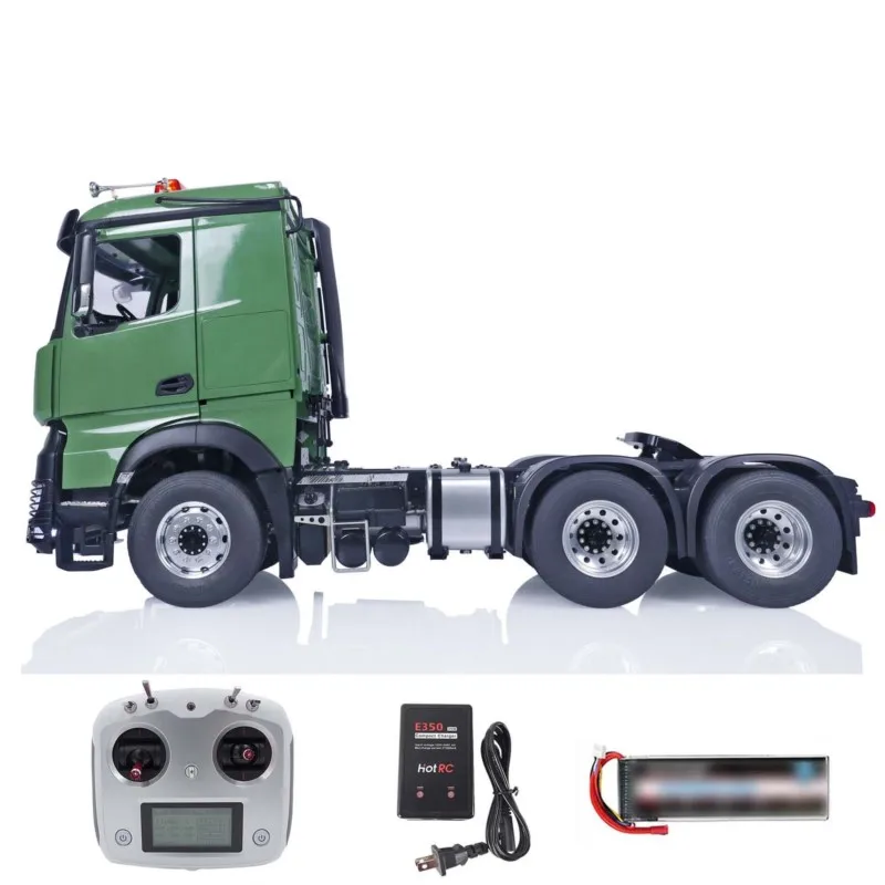 

LESU 1/14 6x6 RC High Roof Tractor Truck I6S Radio Control Car 2-speed Gearbox Sounds Light System Assembled Car Toys Model