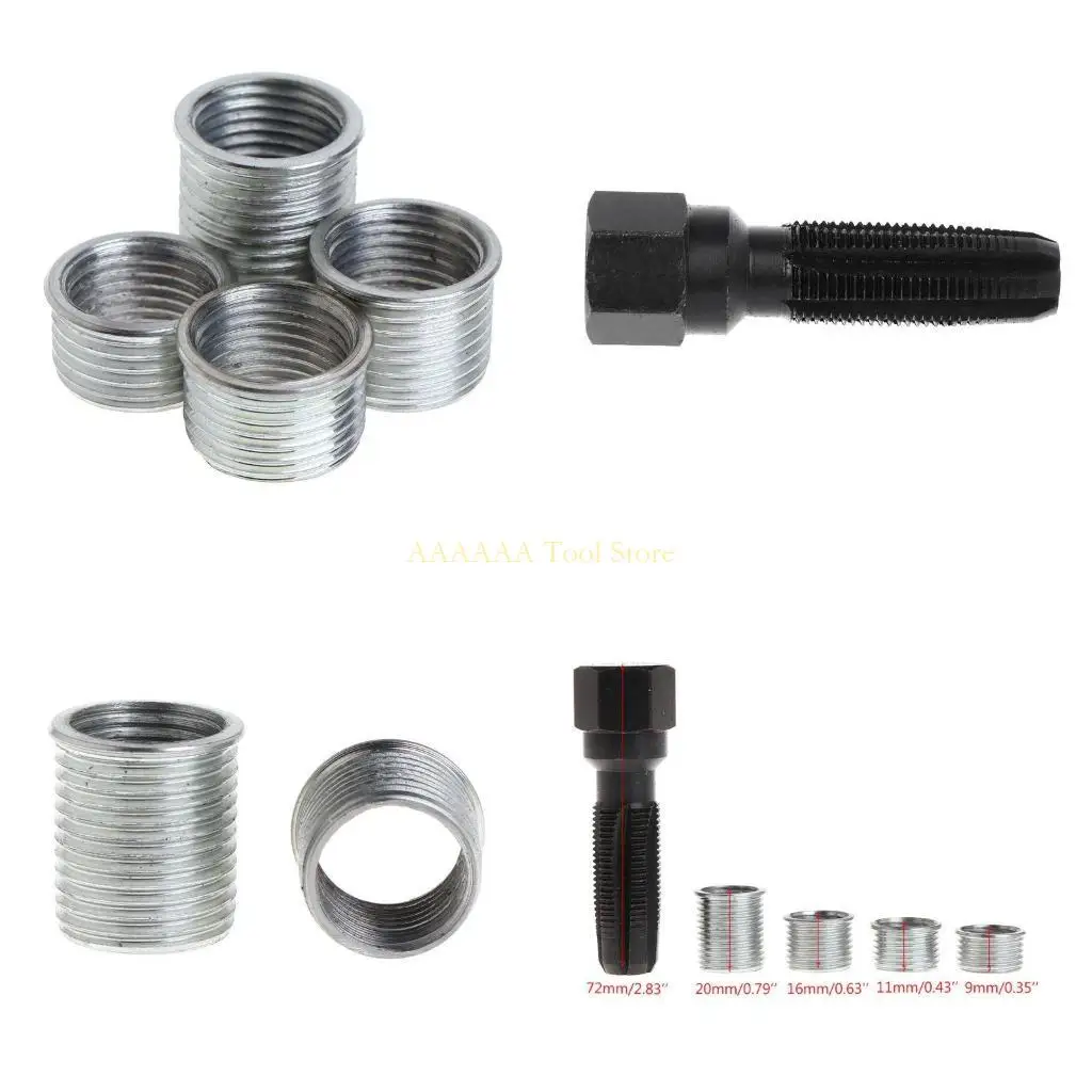 A2BE 14mm لتوصيل شرارة Rethread Rethreader إصلاح Tap Tool Reamer Inserts Profe #1