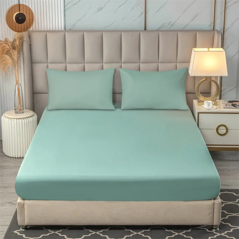 Polyester-cotton waterproof mattress cover, urine pad, washable bed sheet, single piece elderly care pad
