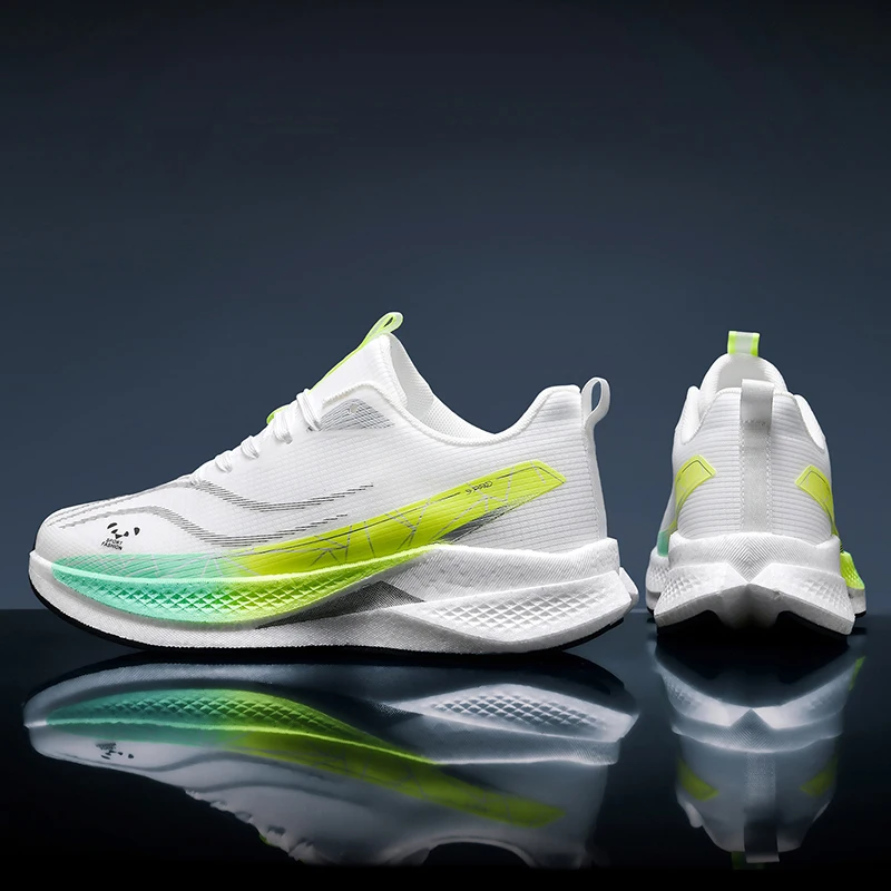 Men Casual Sports Running Shoes Carbon Board Marathon Training Breathable Women's Jogging Athletic Nonskid Walking Sneakers