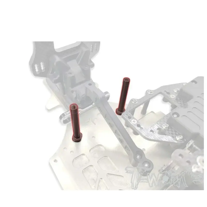 Original t funciona TO-354-H mola de aço servo saver eixo (para kyosho mp11) 2 peças ferramenta rc