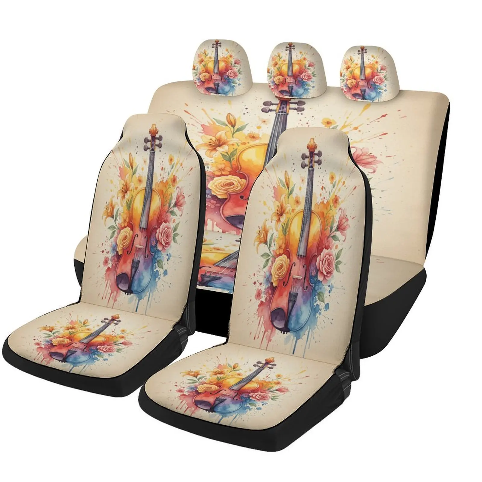 

Компания Violin Bloom создала набор чехлов для автомобилей, подходящих для различных транспортных средств. Эти стильные и дышащие чехлы также служат декоративным элементом.