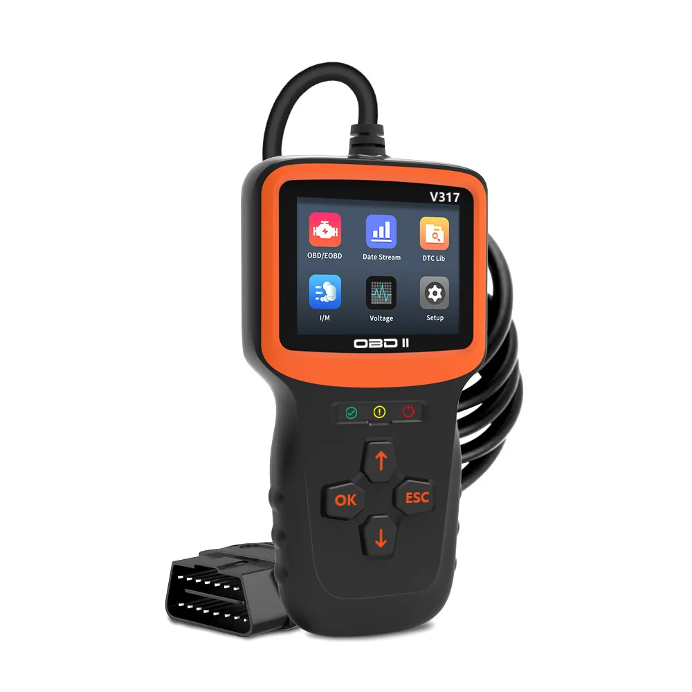 

V317 OBD2 Scanner with Color Screen Multi-Language Diagnostic Tool Car Battery Voltage Tester Automotive Engine Fault Reader