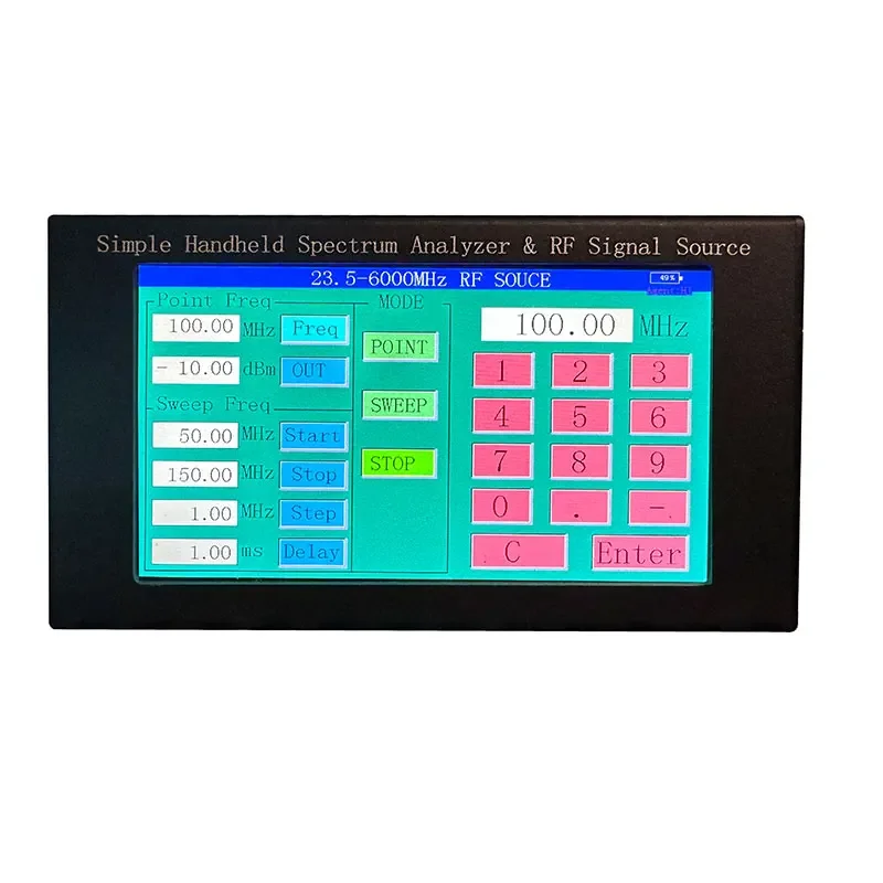 ZQ6 6G Simple Handheld Spectrum Analyzer & Tracking Generator & Signal Source W/ 4.3