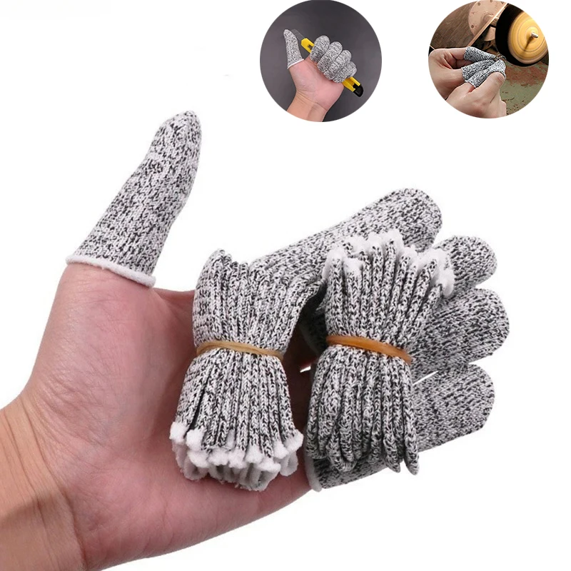 Funda protectora anticortes para dedo, 10 piezas, para cocina y jardín