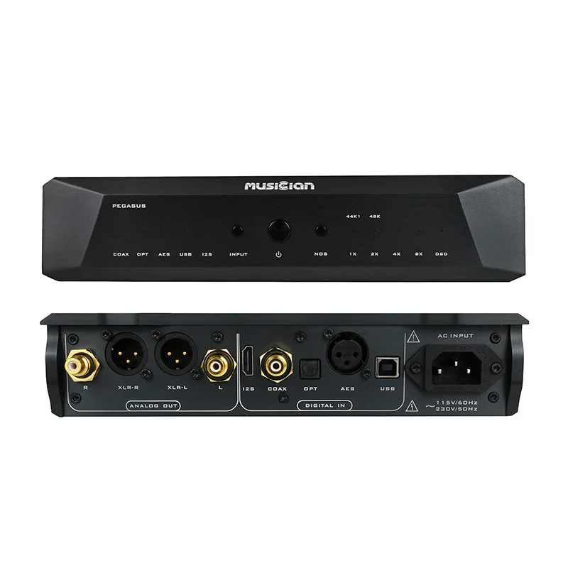 MUSICIAN Pegasus 32Bit/1536kHz 24Bit R2R DAC 6BIT DSD Balanced Resistance DAC Support DSD1024 SPDIF Receiving Scheme R2R Decoder