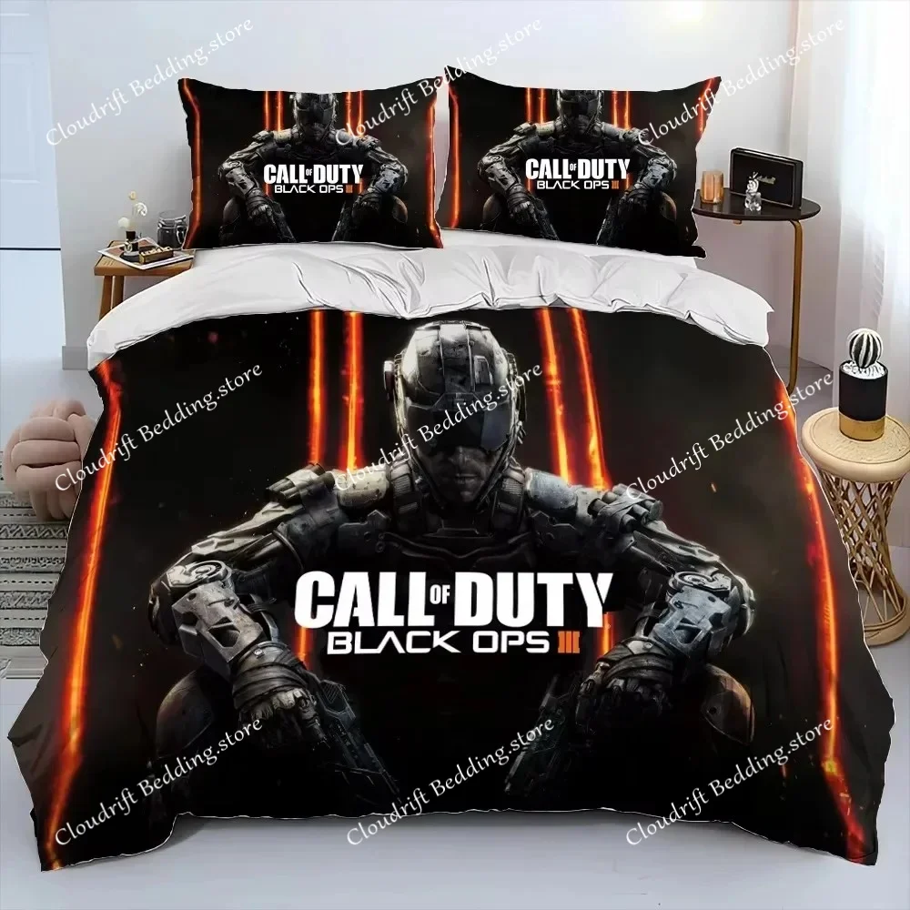 

Game COD Game, Call of Duty Bedding Set Boys Girls Twin Queen Size Duvet Cover Pillowcase Bed Kids Adult Home Textileextile