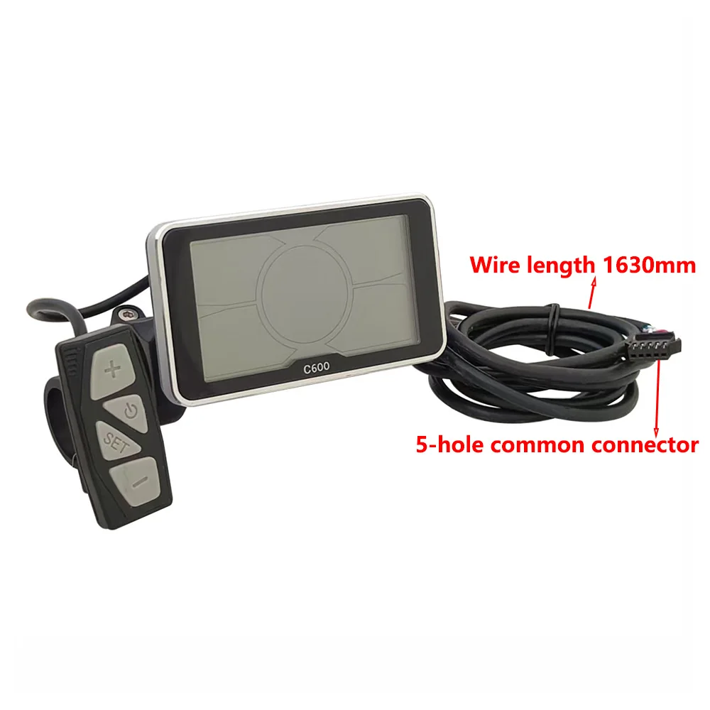 

36V 48V C600 LCD Mountain Bike Speed Control Panel Display Suitable for Electric Bike Accessories Electric Bike Speedometer