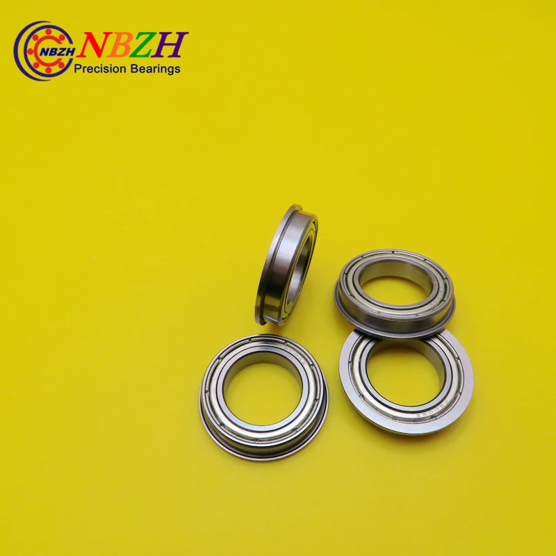 

NBZH 10pcs High Quality ABEC-3 Z2V1 Flange Bearing F6802-2RS F6802 F6802ZZ 15*24*26*5*1.1 Mm