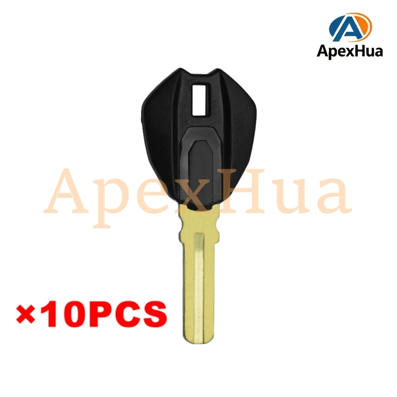 Motorcycle Key Blank for Ducati 695 696 795 796 1100S 1200S, Uncut Ignition Key Shell with Chip Slot