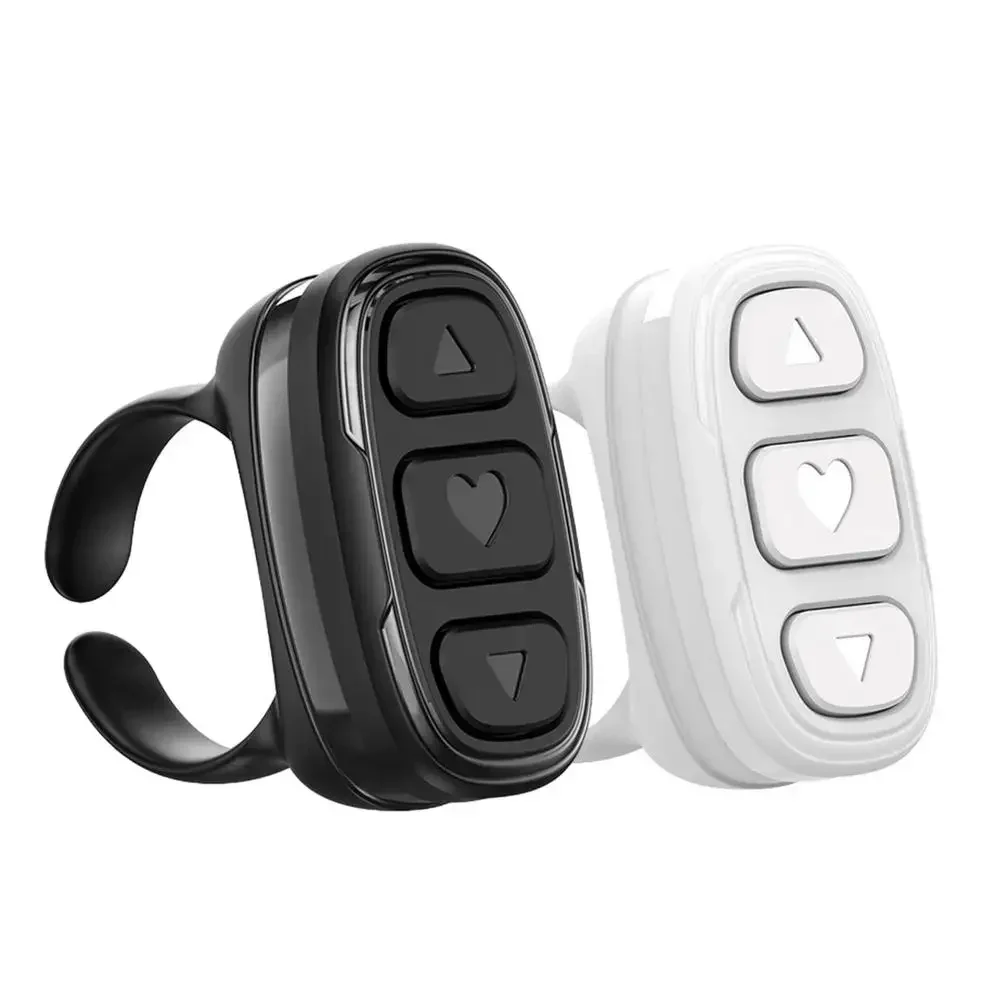 ZLRLMHY for TikToks Wireless Fingertip Remote Control Ring bluetooth Scroller Page Turner Stable Connection Wireless Page Turner