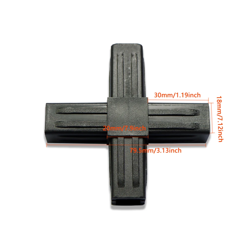 20 мм X-L-T квадратный фитинг для труб 20X20 код угла трубы шестиходовой канальный пластиковый фитинг для труб пластиковый угловой код