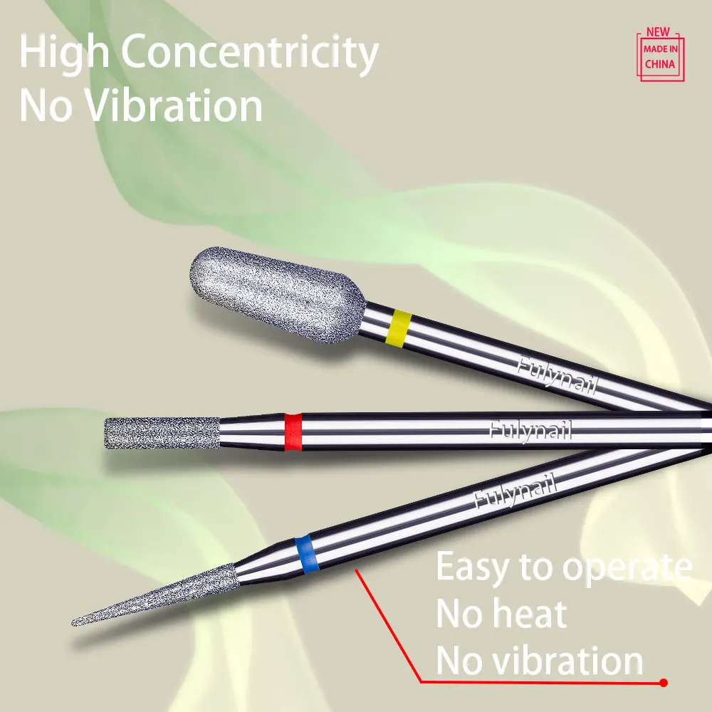 1個 高品質 ダイヤモンドネイルドリルビット 電動フライス カッター マニキュア用 バリ キューティクル 角質除去 マニキュアドリルツール