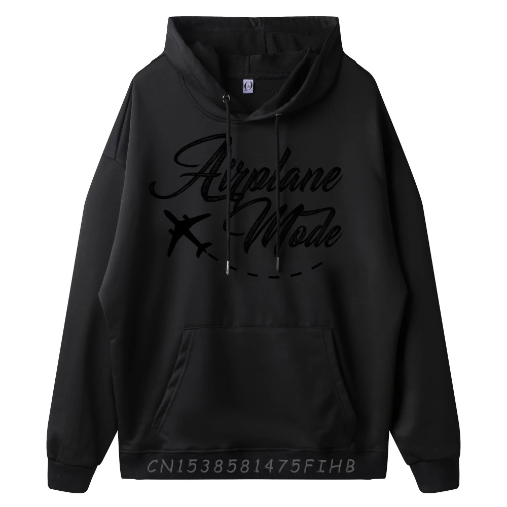 Airplane Mode Adventurer Traveler Wanderlust Mens Korean Fashion New In Tops And Oversize Long Sleeve Vintage Style