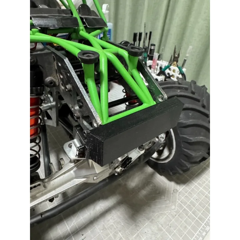 For LOSI Mini LMT 1/18 RC Monster Truck TPU Front Bumper & Body Mount One-Piece Design 3D Printed Non-Invasive Upgrade Part