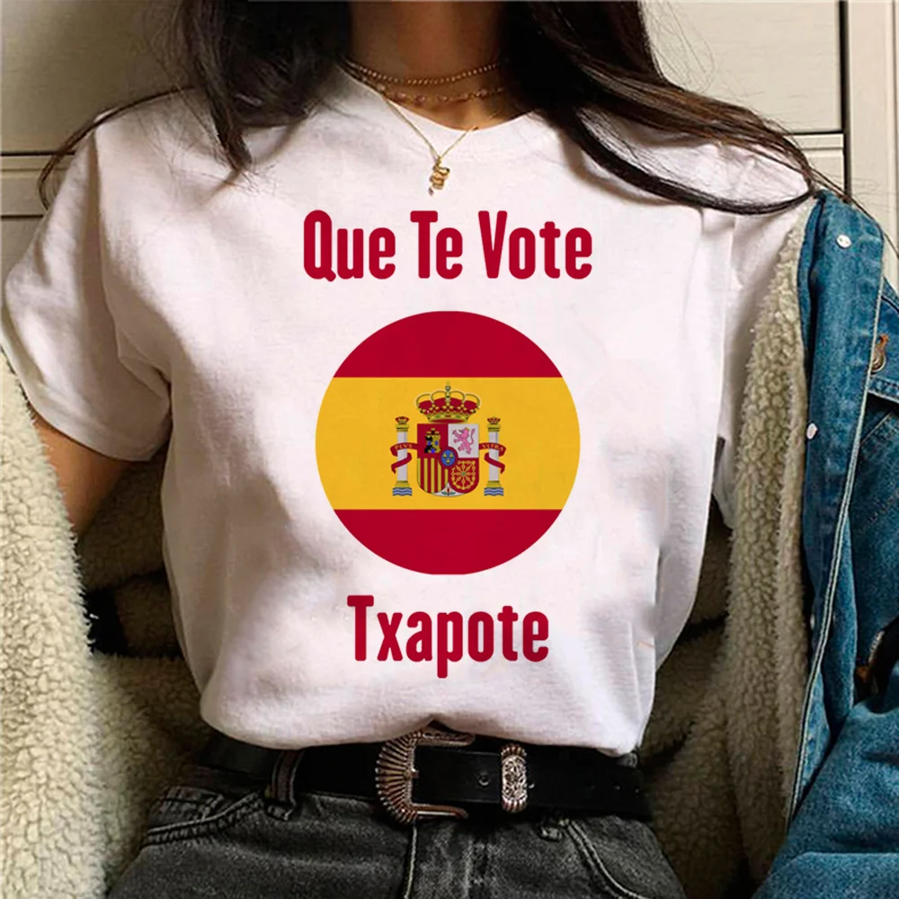 You Vote Txapote t shirt women Japanese t shirt girl 2000s streetwear manga clothing