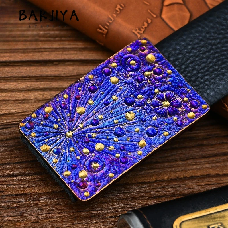 

Мужская пряжка для ремня из чистого титана Limited Starry Sky, ручная работа, текстурированная, гипоаллергенная, прочная, 35/38 мм