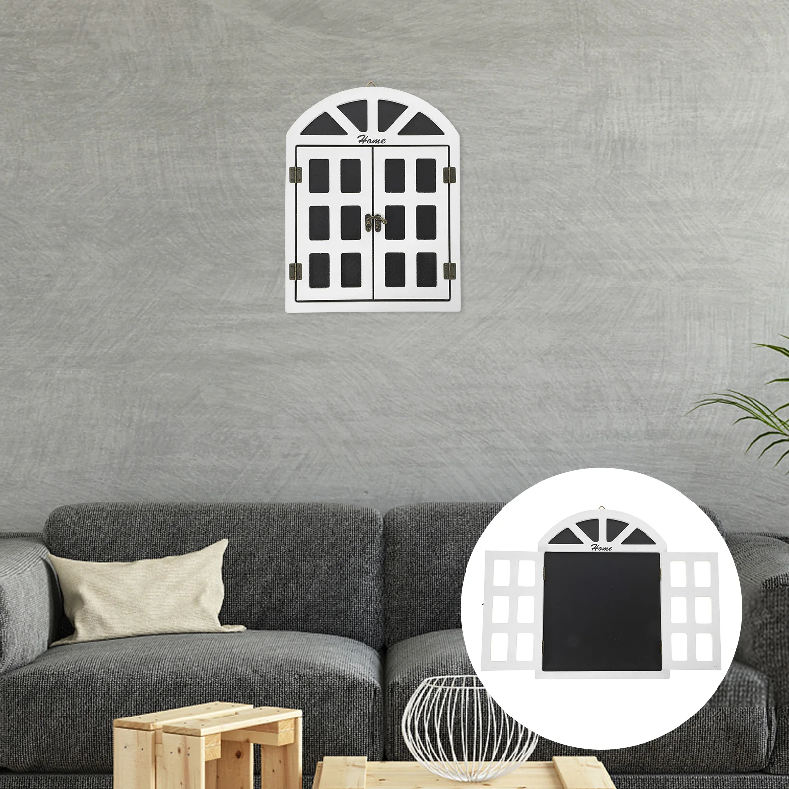 

Wooden Wall-mounted Retro Chalkboard Decorative Signs Small Brown Hanging Home Shop Kitchen Garden Party Wedding Window Ornament