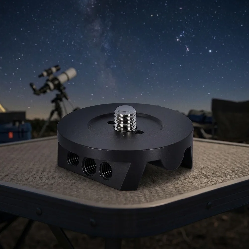 Astronomical Telescope Ball Head Tripod Base with 3/8 in Threaded Connection for Stable Mounting and Accurate Tracking