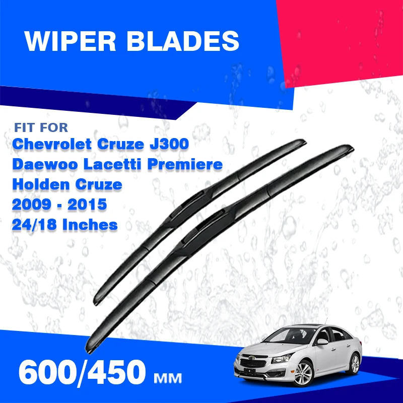 For Chevrolet Cruze J300 2009 - 2015 Front Windscreen Wiper Blades JG JH Brushes Daewoo Lacetti Premiere Holden Cruze Window