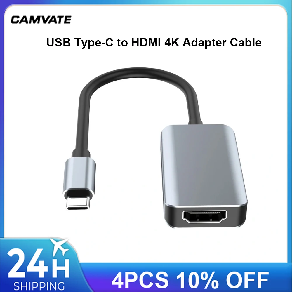

Кабель-переходник CAMVATE USB Type-C — HDMI 4K