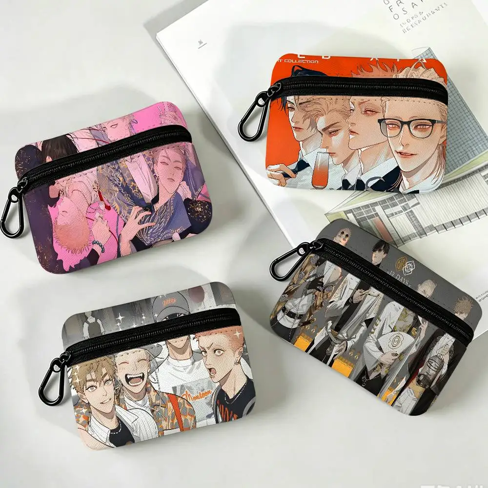 19 days Comics Multifunctional Oxford Cloth Small Pouch With Hook Mini Coin Wallet Earbud Storage Bag