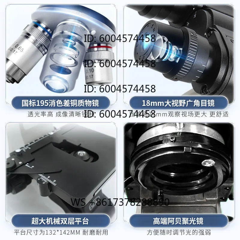 Specialized Optical Microscope for Middle School Students Professional-Level Experiments Can View Bacterial Sperm BM1000