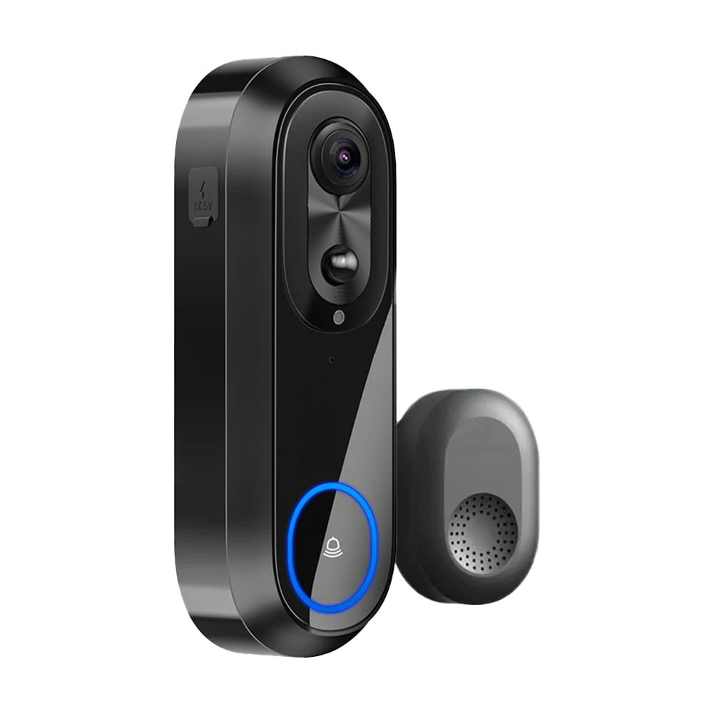 1080P Ring Bell Smart Intercom Camera Front Door Monitoring Smart Intercom Function Two-way Audio Wide Compatibility