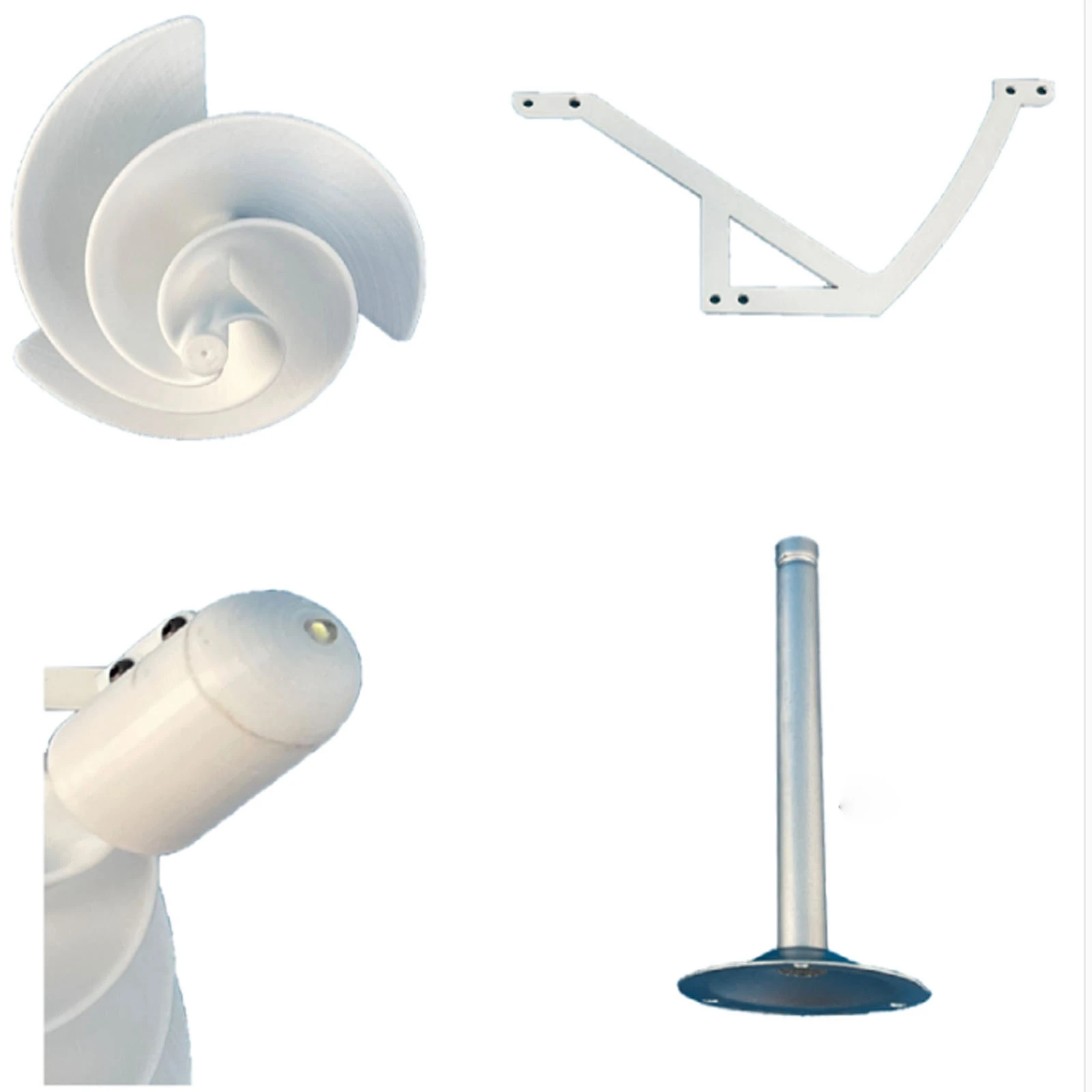 10W miniaturowa spiralna turbina wiatrowa eksperyment naukowy moc lampy biały Model Generator wiatrowy słonecznego z oświetleniem LED 320mm