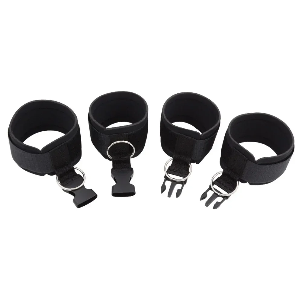 الكبار تكبيل لعبة الجنس BDSM ضبط النفس اليد الأصفاد SM النساء زوجين لعبة الجنس الكبار المثيرة ألعاب Sextoy السرير ضبط النفس الجنس Accessroies