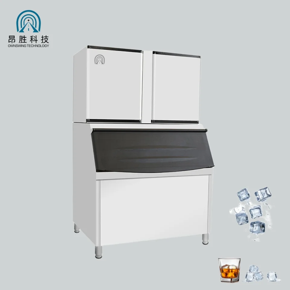 680kg/24h Cube Ice Maker Automatic Commercial Machine for Business Professional Kitchen Cooling Station for Restaurant Bar