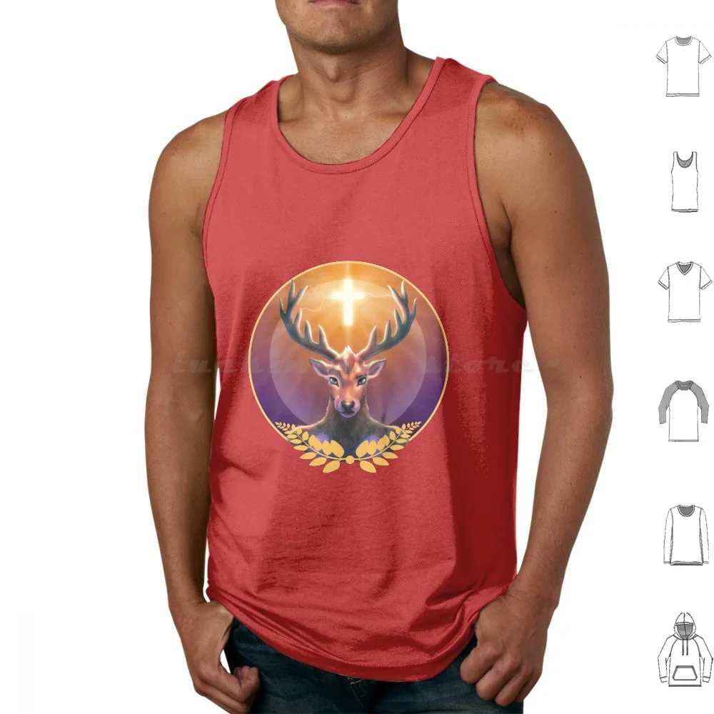 Jagar Tank Tops Vest Sleeveless Zen Tiger Jagar Logo Emblem Furry Anthro Drink Shots Stag Antlers Lick
