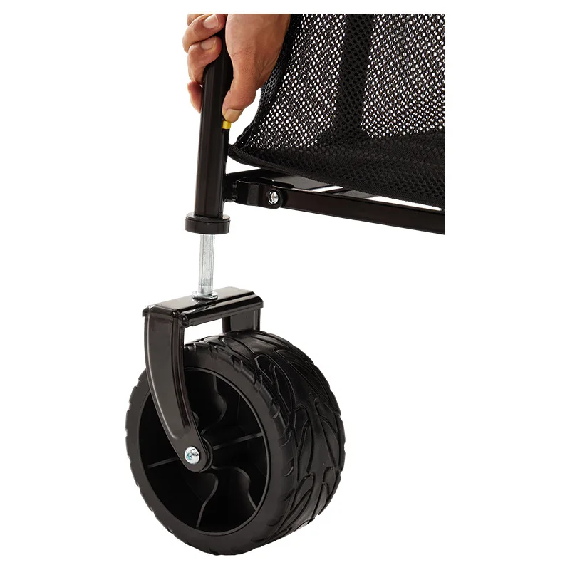 مخصص ذات الطابقين قابل للتعديل للطي للطي في الهواء الطلق حديقة الفرامل عربة الشاطئ نزهة طوي عربة التخييم عربة