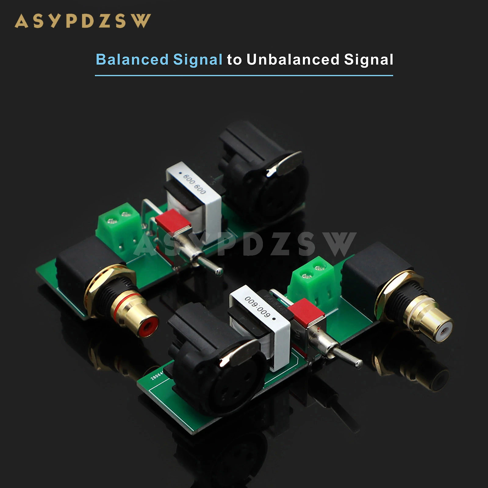 

1 Pair Z600 Balanced XLR Signal To Unbalanced Signal XLR to RCA Passive Conversion board