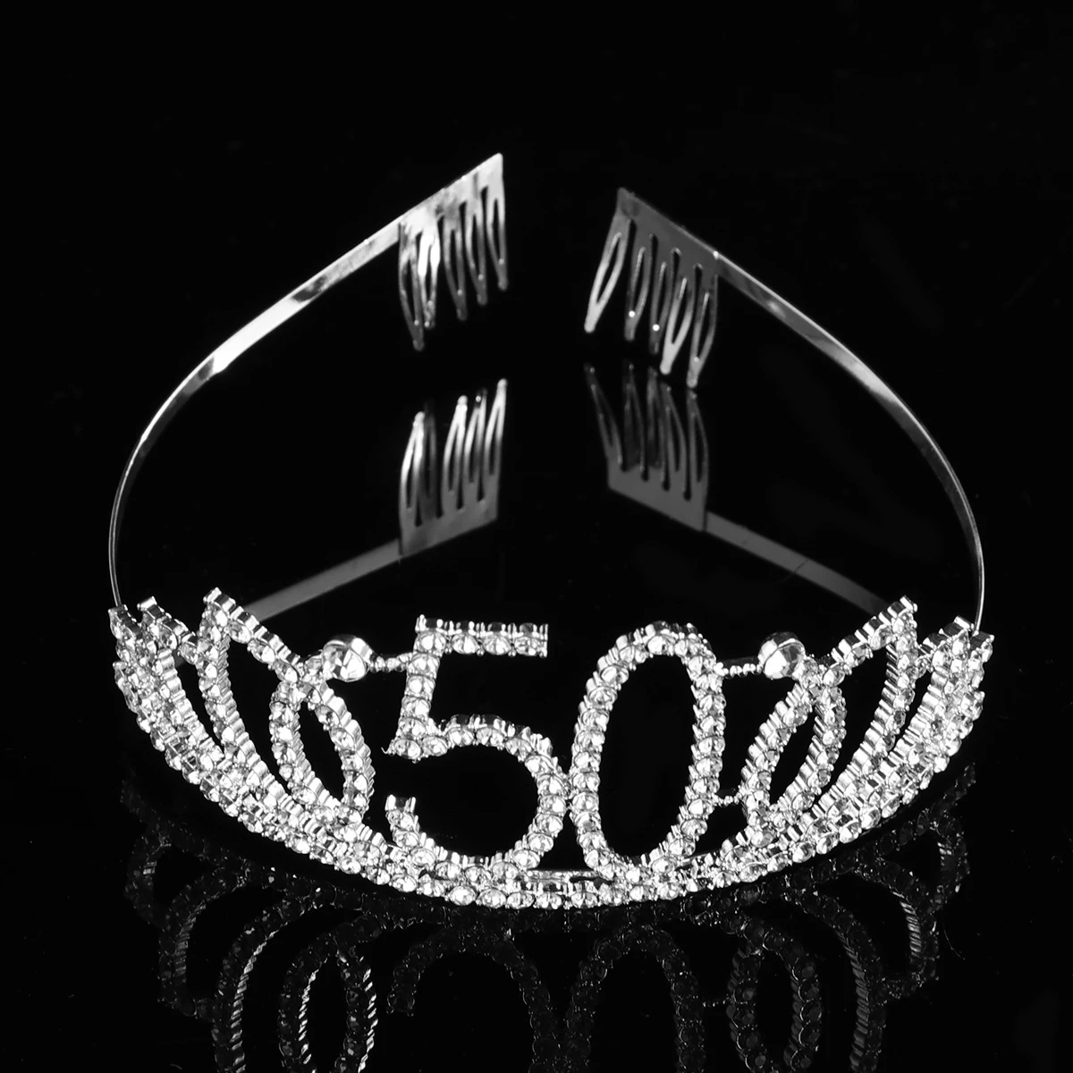 

Birthday Decorations Headband Hair Accessories for Girls Crown Cake Child 50th Hat