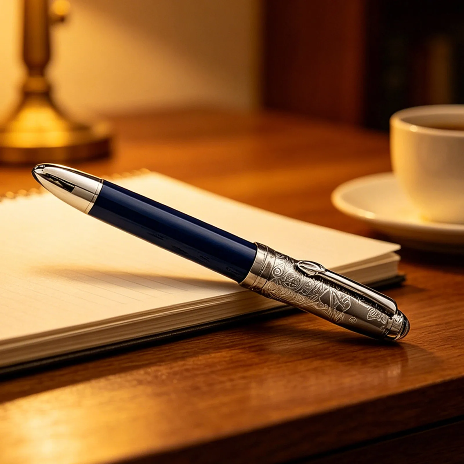 HONGDIAN CA35 Limited Edition Fountain Pen Long Knife Nib Aerospace Military Collection Business Office Student Writing Gift Pen