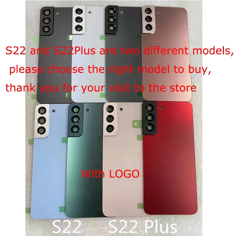 삼성 갤럭시 S22 울트라 S908 S22 S22 플러스 유리 배터리 커버 교체 후면 도어... - 2