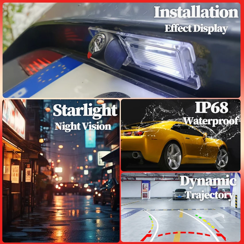 

HD 1080P камера заднего вида с эффектом рыбьего глаза, ночное видение, водонепроницаемая, высокого качества, RCA, для Suzuki SX4 S-CROSS Crossover 2013 2014 2015