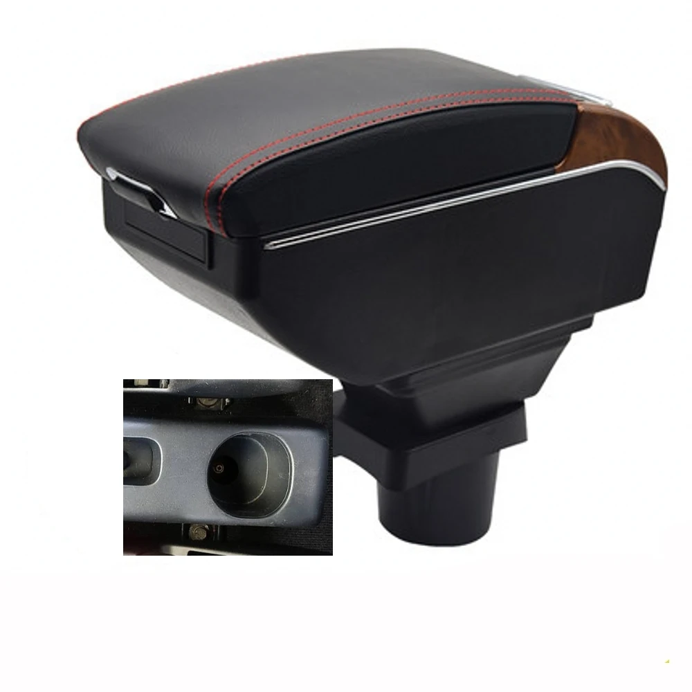 For Mitsubishi Ralliart Colt Armrest Box Interior Parts Car Center Console Arm Storage Elbow Rest with USB