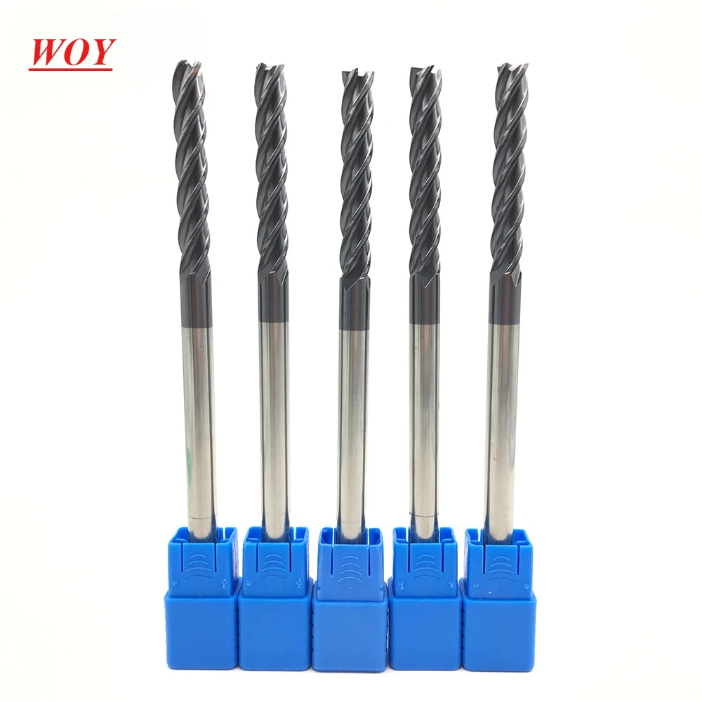 

WOY 4Flute Φ8.0*8D*150L HRC50 CNC machine tool solid carbide endmill Tungsten Steel Milling Cutter End Mill cuttering