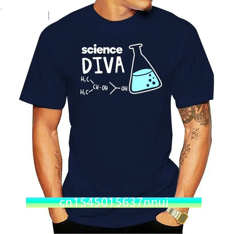 

Science Diva Ladies T-Shirt, Teacher Student Gift For Science Lovers Funny High Quality Tee Shirt