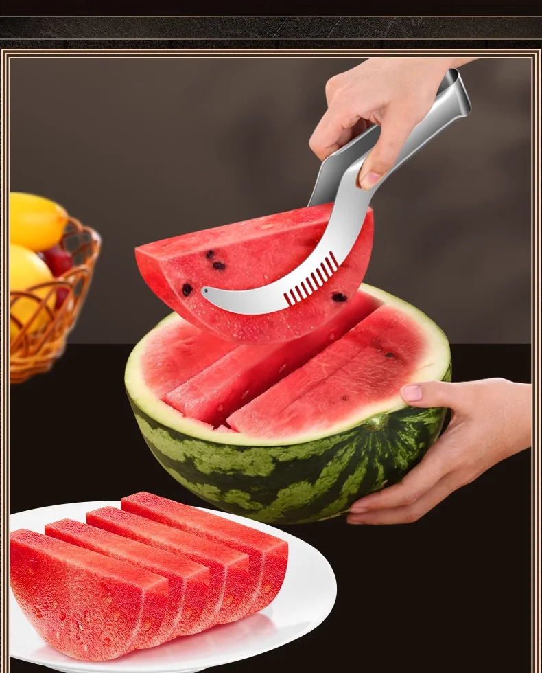 

Watermelon cutting artifact 304 stainless steel multi-functional fruit cutting meat divider household tool knife