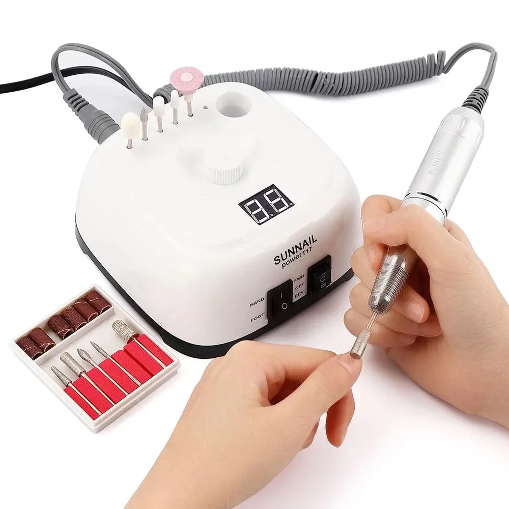 35000 RPM Electric Nail Drill Machine for Nails File HD Display Metal Manicure Pen Pedicure Remove calluses Grinding Tool