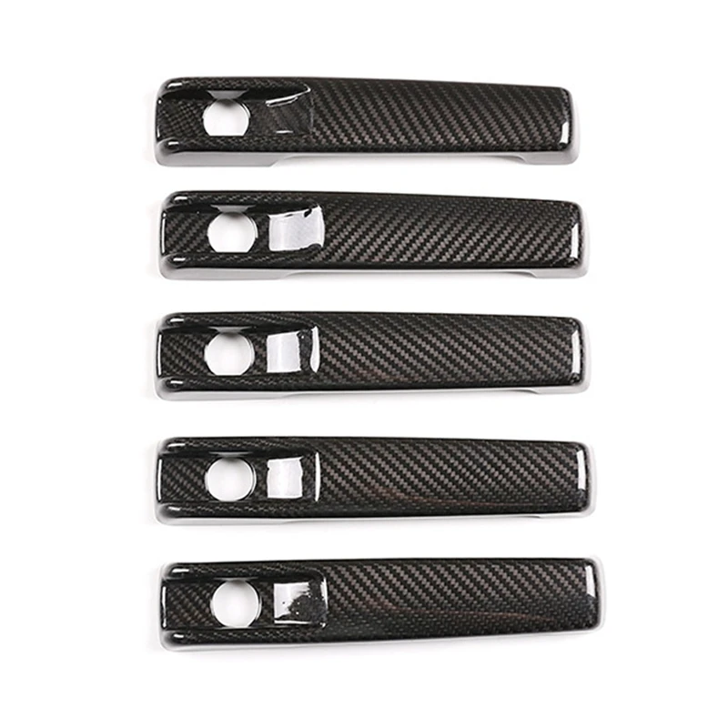 For Mercedes Benz G Class W463 G65 G63 G500 G550 2019-2022 Dry Carbon Fiber Exterior Door Handle Cover Trim Parts