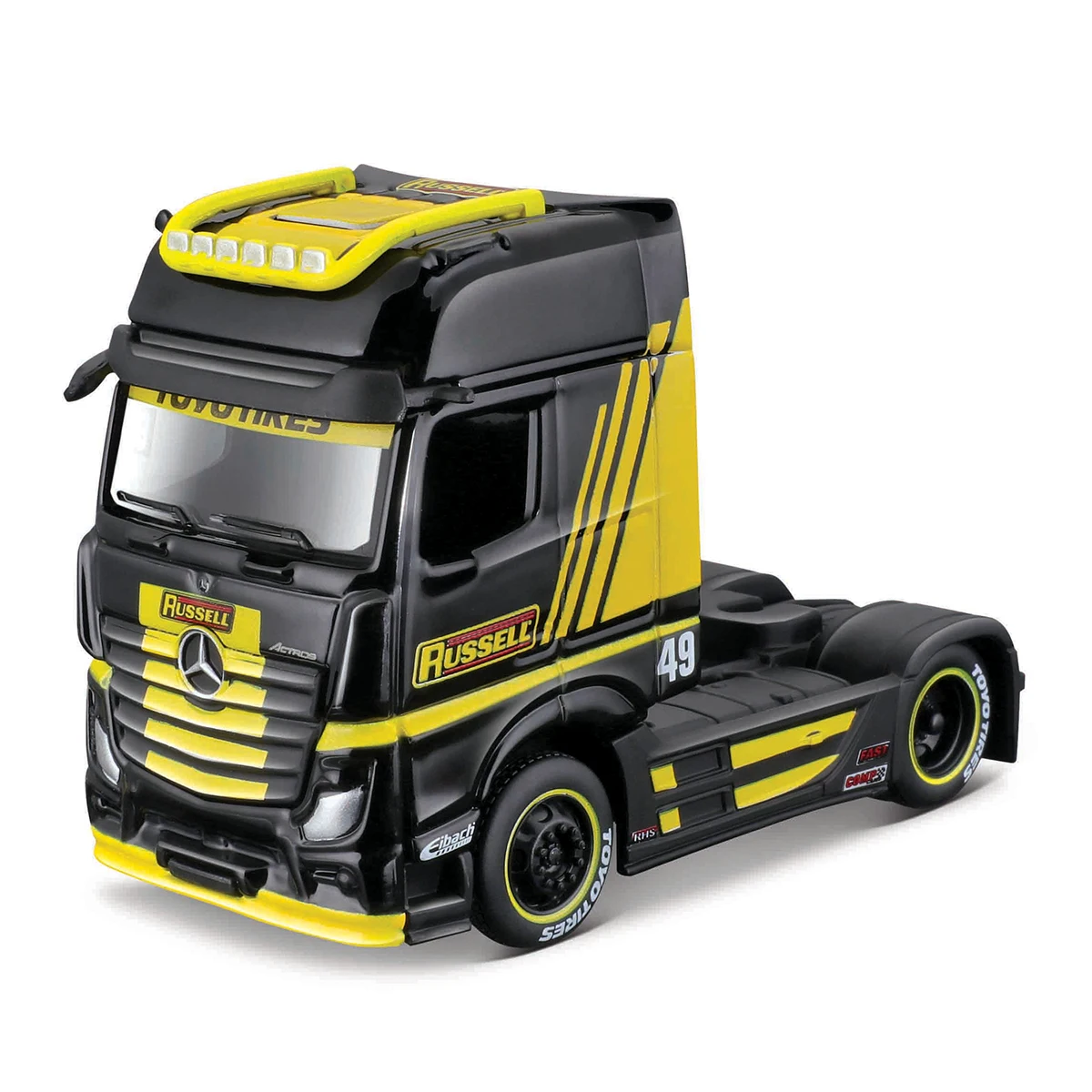 Maisto 1:64 MB Actros 1851 Big Rig Vehicle Set Series Static Die Cast Vehicles Collectible Hobbies  Model Car Toys