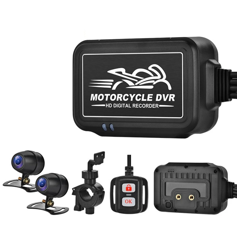 

1080P Dual Motorcycle Camera Waterproof Driving Recorder Hd Driving Recorder For Motorcycle Motocross Driving