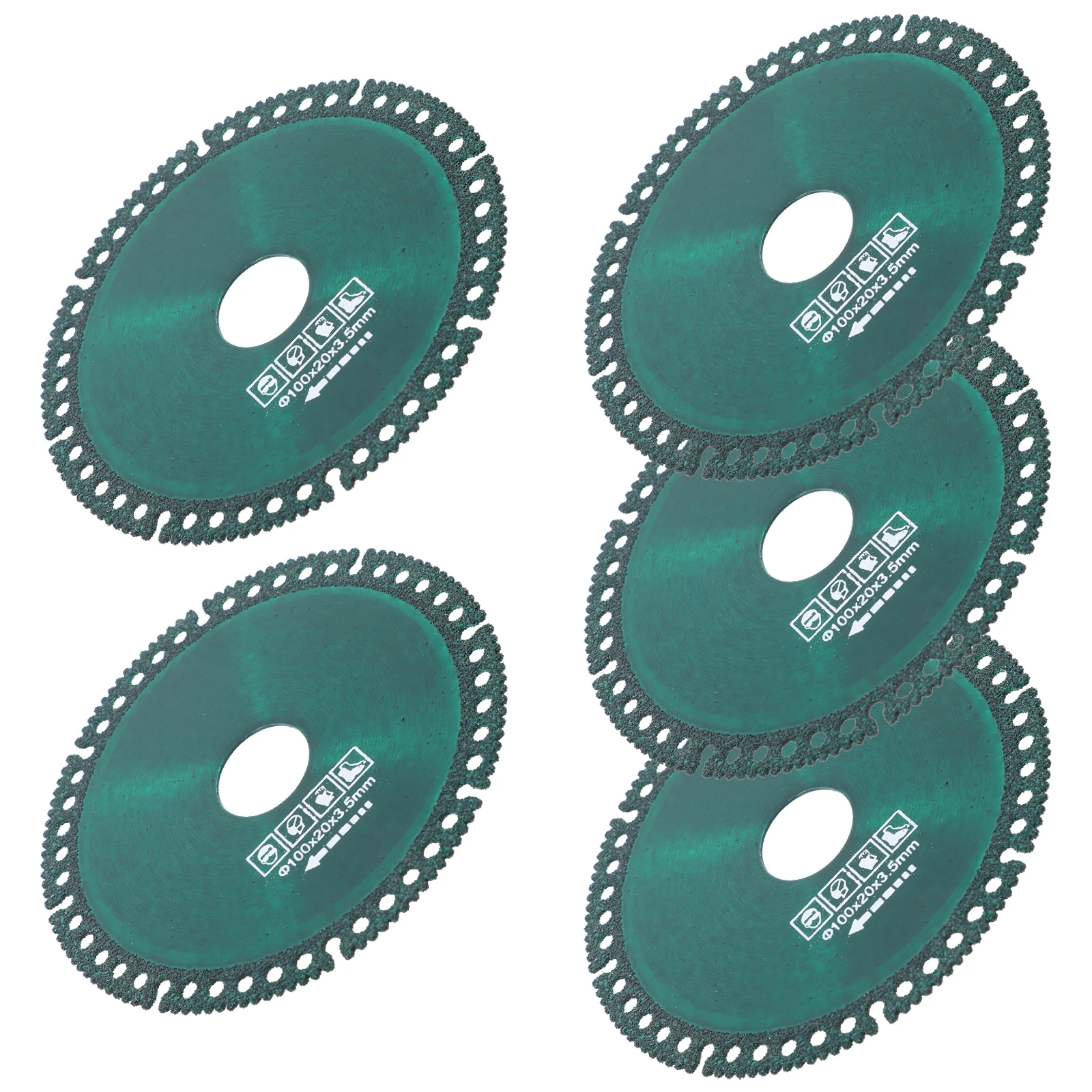 

5pcs Cutting Disc Tools Circular Saw Blades for Grinder Word Design Ceramic Tile Marble Steel Efficient Durable