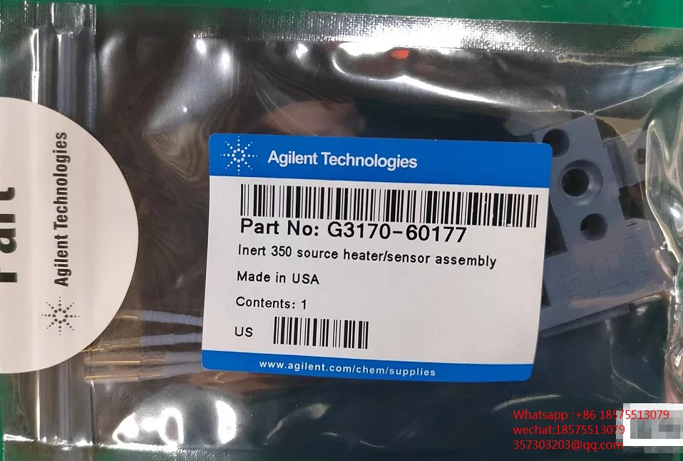 

Agilent G3170-60177 Inert 350 Source Heater/sensor Assembly. For Gas Chromatography/mass Spectrometry Repeller Assemblies