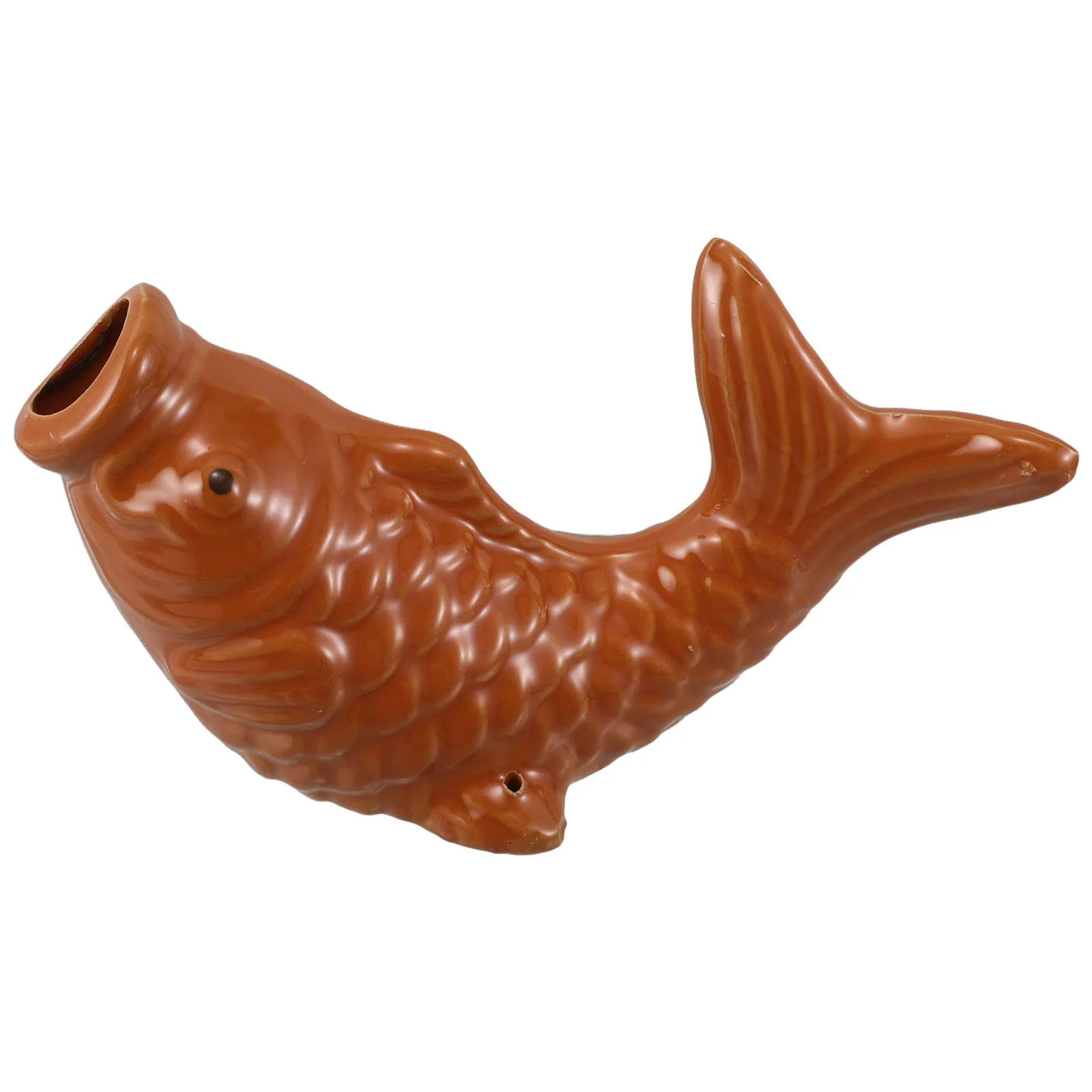 

Ceramic Carp Fish Fountain Spitter Outdoor Pond Water Spout Garden Waterfall Sprinkler Outlet Pond Spitter Fish Spout for Indoor